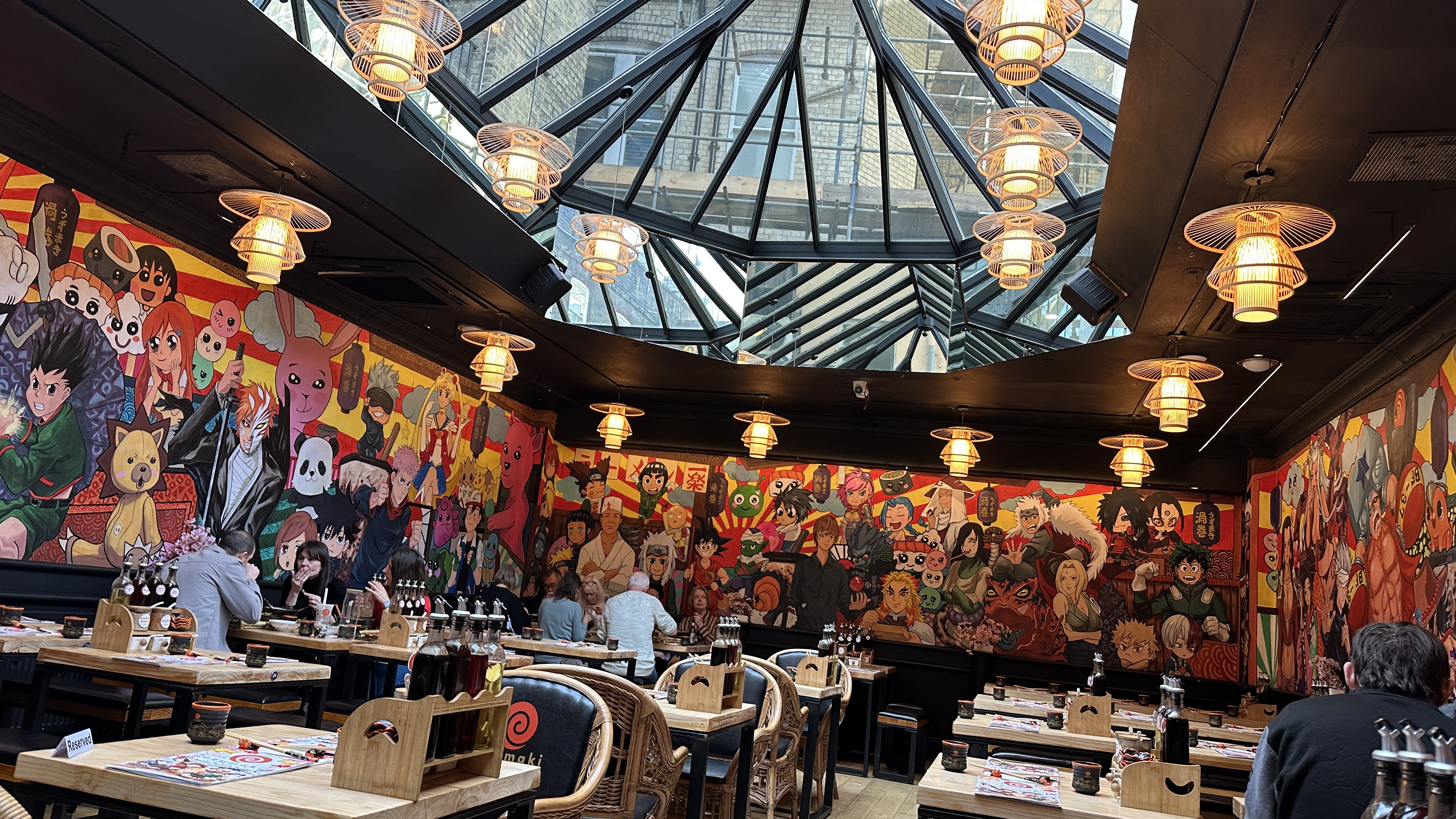 Interior of Uzumaki London restaurant